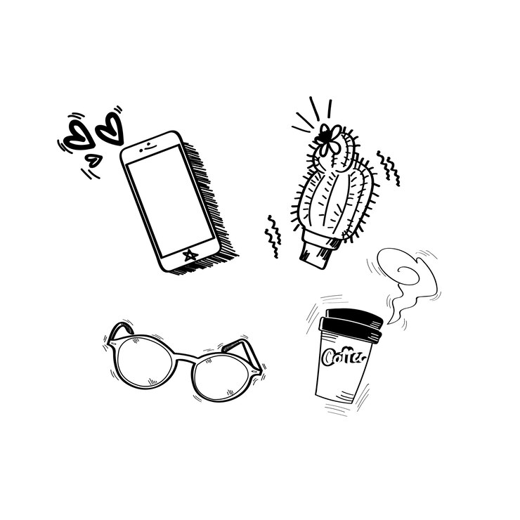 Vetor grátis ilustração do doodle de negócios de inicialização