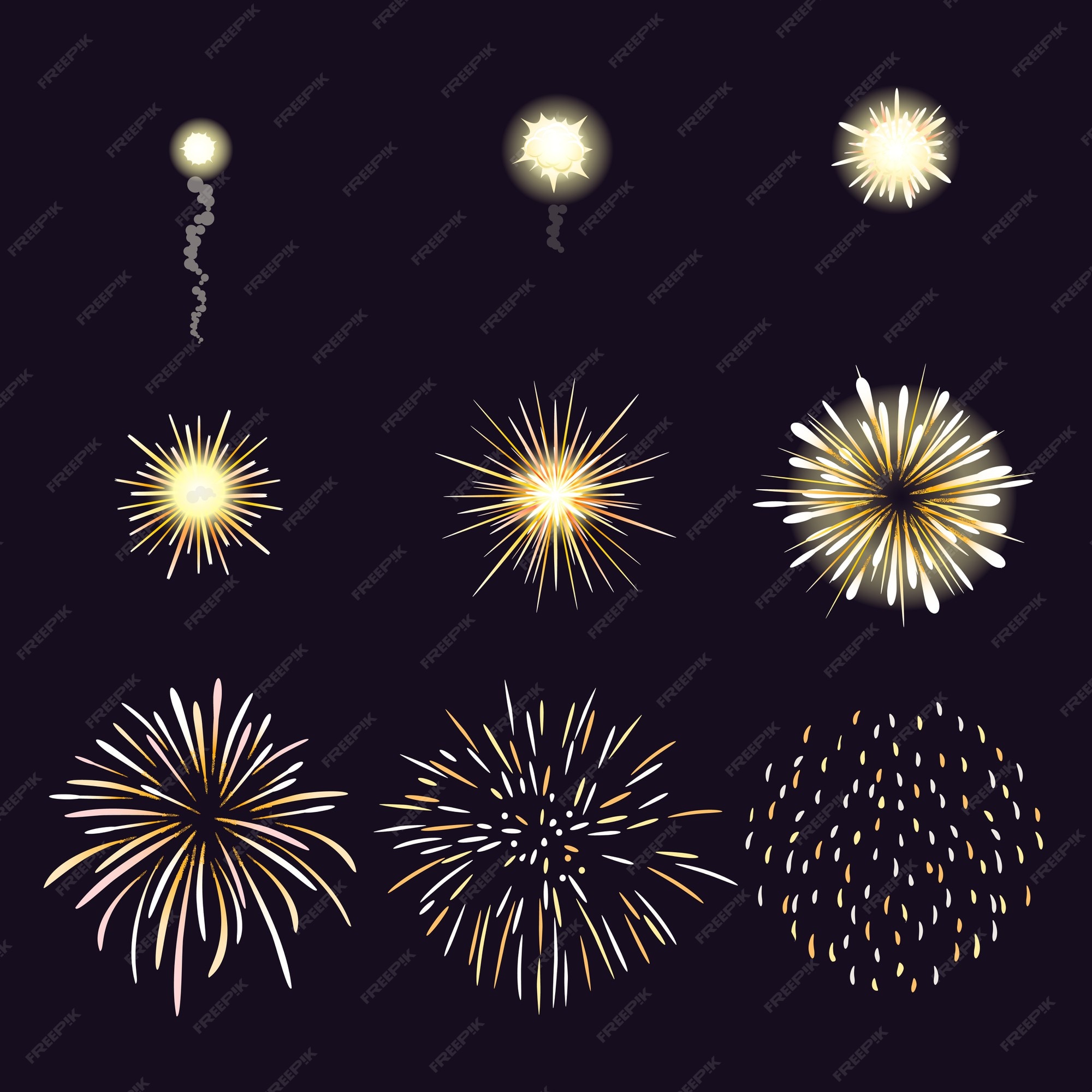 Estilo De Desenho Animado Do ícone De Fogos De Artifício Ilustração do  Vetor - Ilustração de linha, isolado: 205679372