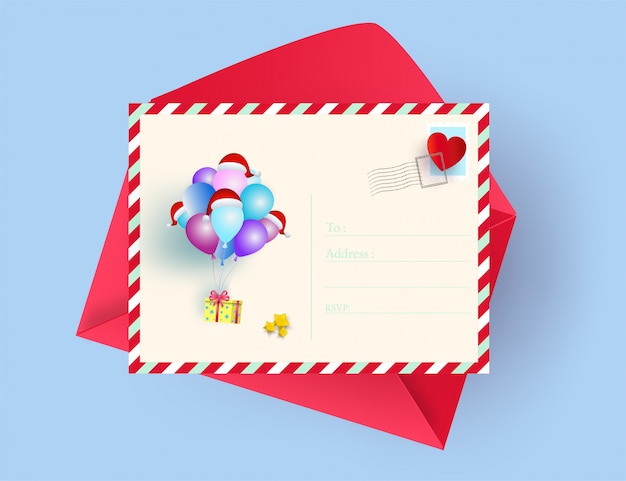 Ilustração do feliz natal do cartão e do conceito do cartão do ano novo feliz. papel a