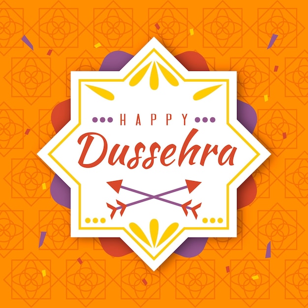 Vetor grátis ilustração do festival dussehra