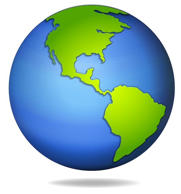 Vetor grátis ilustração do globo da terra