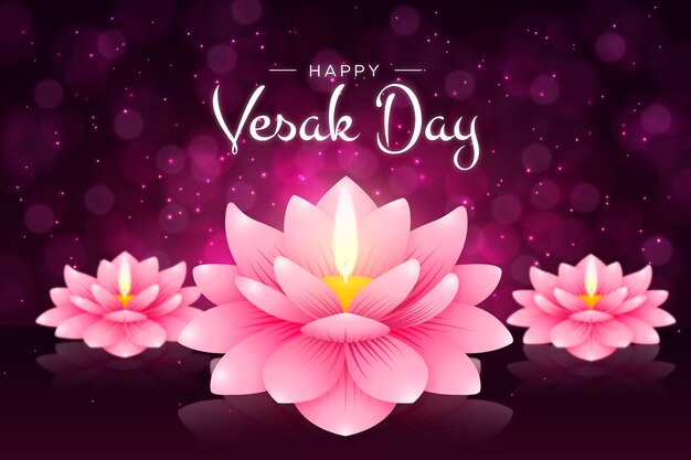 Ilustração do gradiente vesak day