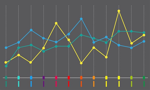 Vetor grátis ilustração do gráfico de análise de dados