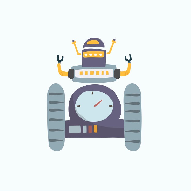 Vetor grátis ilustração do gráfico vetorial do robô
