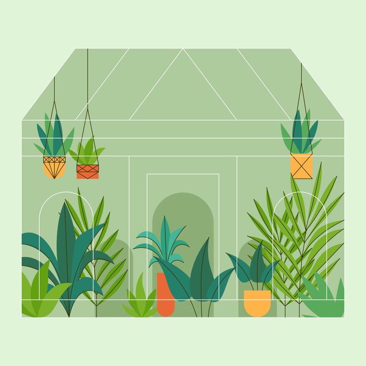 Vetor grátis ilustração do jardim botânico