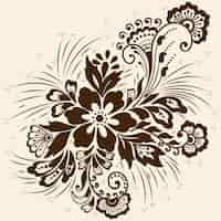 Vetor grátis ilustração do ornamento mehndi