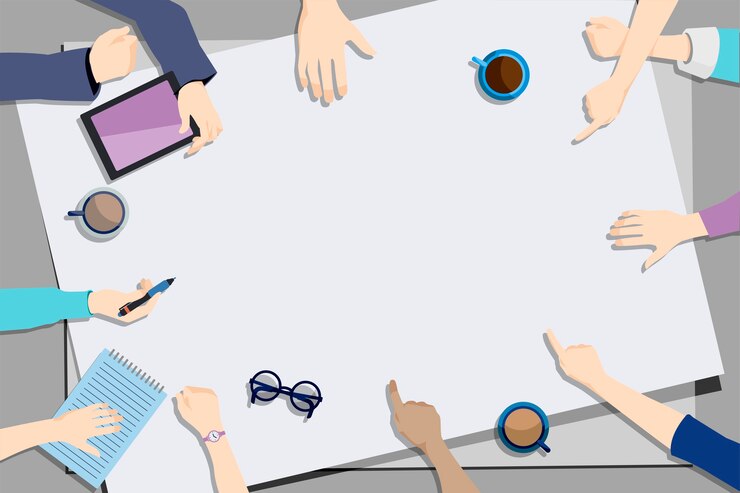 Vetor grátis ilustração do trabalho em equipe de brainstorming