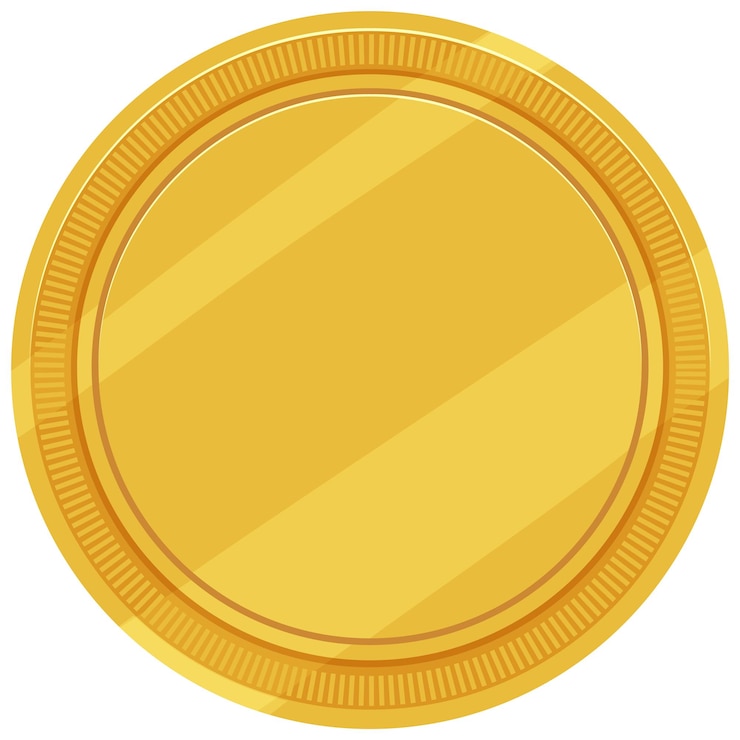 Vetor grátis ilustração do vetor de moeda de criptomoeda dourada
