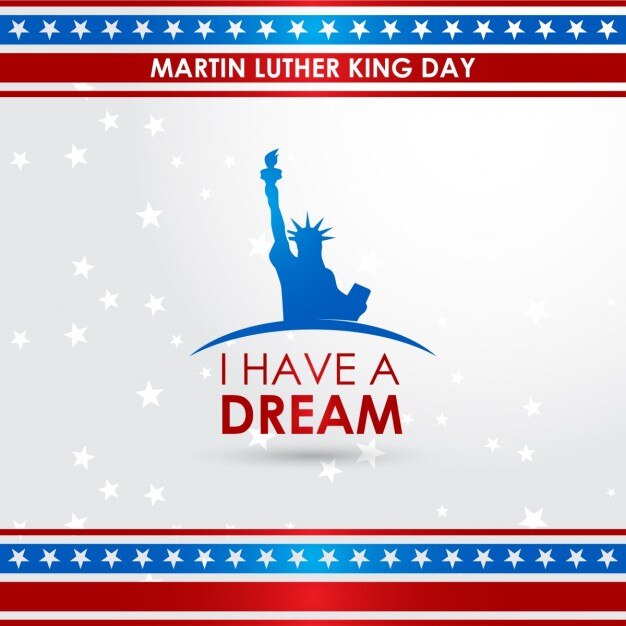 Vetor grátis ilustração do vetor do fundo martin luther king day