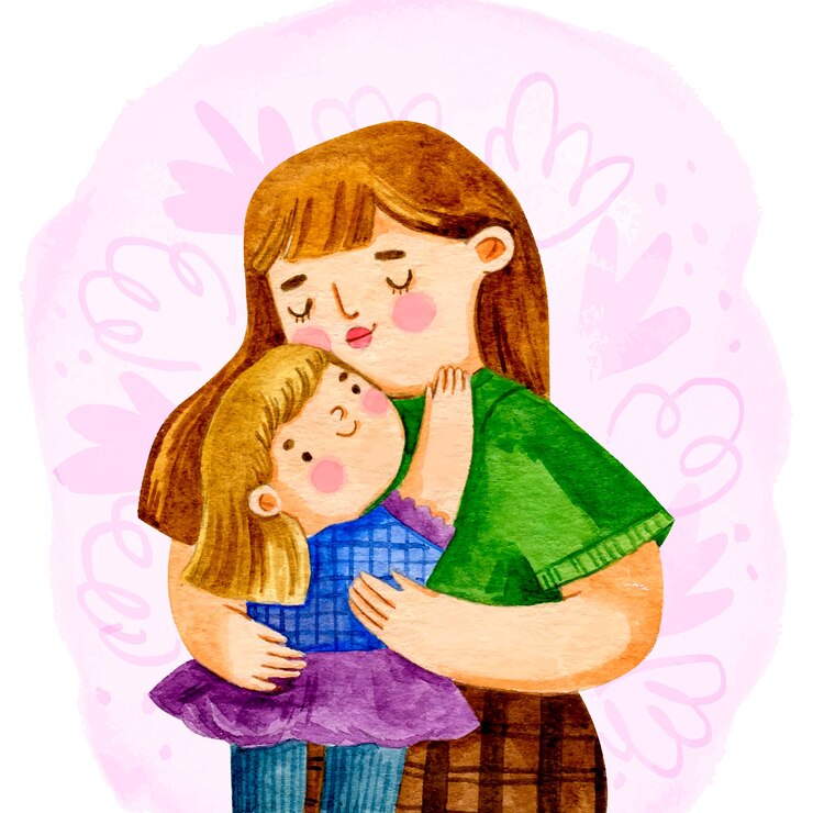 Vetor grátis ilustração em aquarela para comemoração do dia das mães