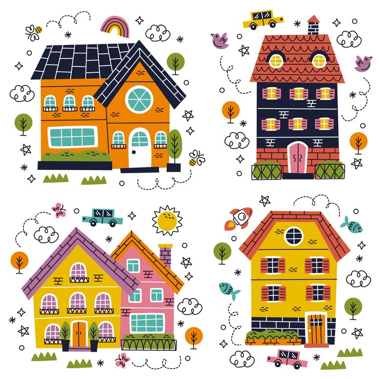 Vetor grátis ilustração em casa estilo cartoon