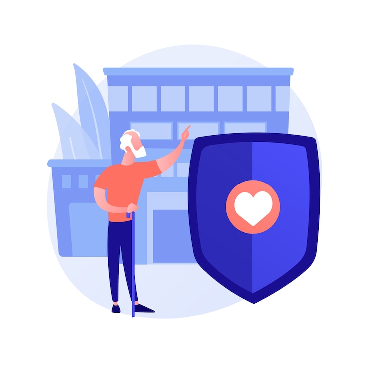 Vetor grátis ilustração em vetor conceito abstrato de serviços sociais. assistência social, serviço de bem-estar público, organização, pessoas de ajuda, pensão alimentícia, idosos com deficiência, metáfora abstrata de voluntariado.