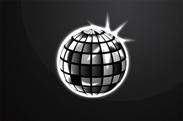 Vetor grátis ilustração em vetor desenho abstrato bola discoteca