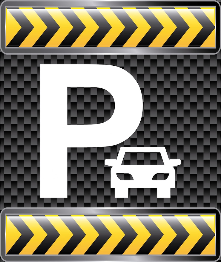 Vetor grátis ilustração em vetor design gráfico estacionamento