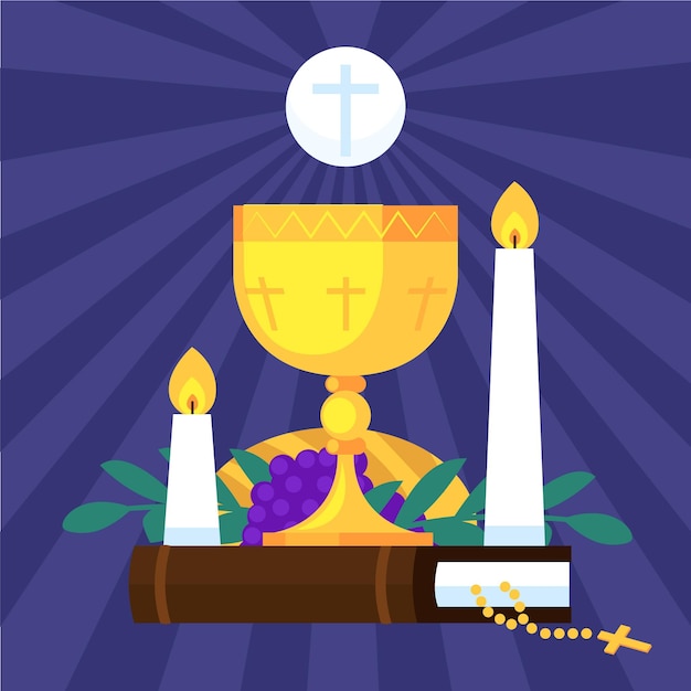 Ilustração Flat Corpus Christi