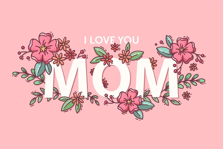 Vetor grátis ilustração floral do dia das mães