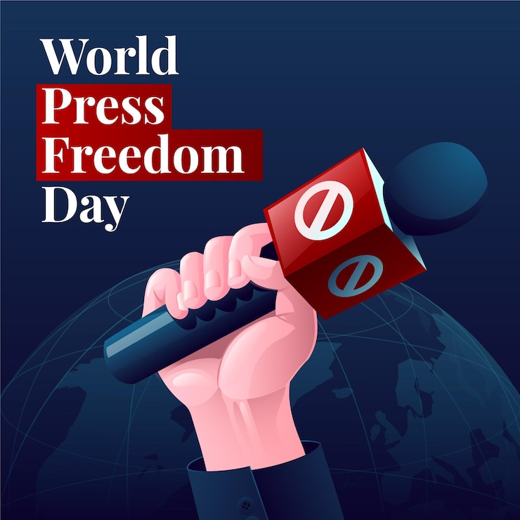 Vetor grátis ilustração gradiente do dia mundial da liberdade de imprensa
