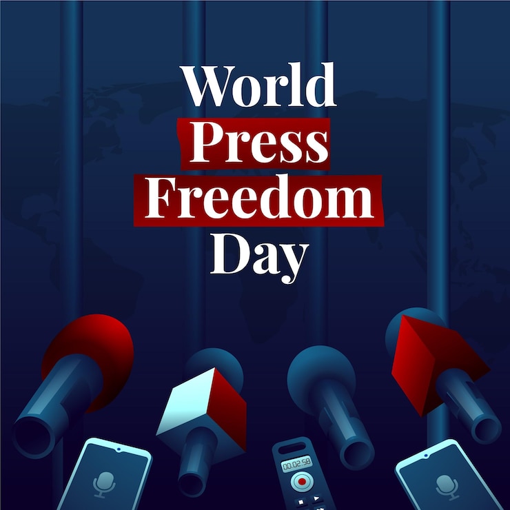 Vetor grátis ilustração gradiente do dia mundial da liberdade de imprensa
