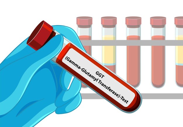 Ilustração Médica de Exames de Sangue