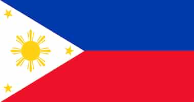 Vetor grátis ilustração, philippinesflag