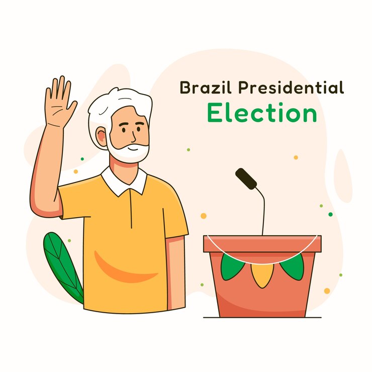Vetor grátis ilustração plana das eleições do brasil
