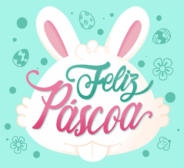 Vetor grátis ilustração plana de feliz pascoa