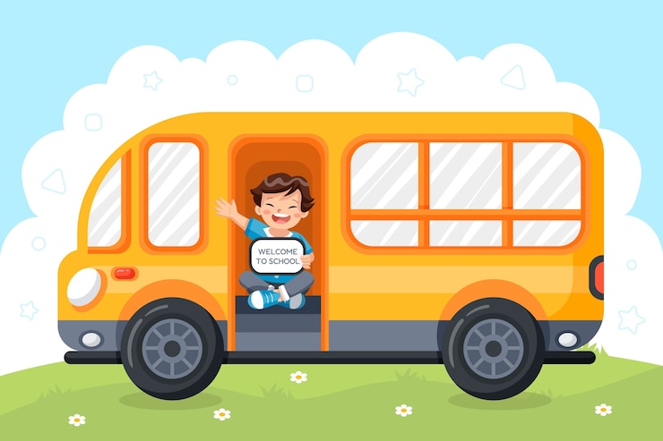 Vetor grátis ilustração plana desenhada à mão da escola