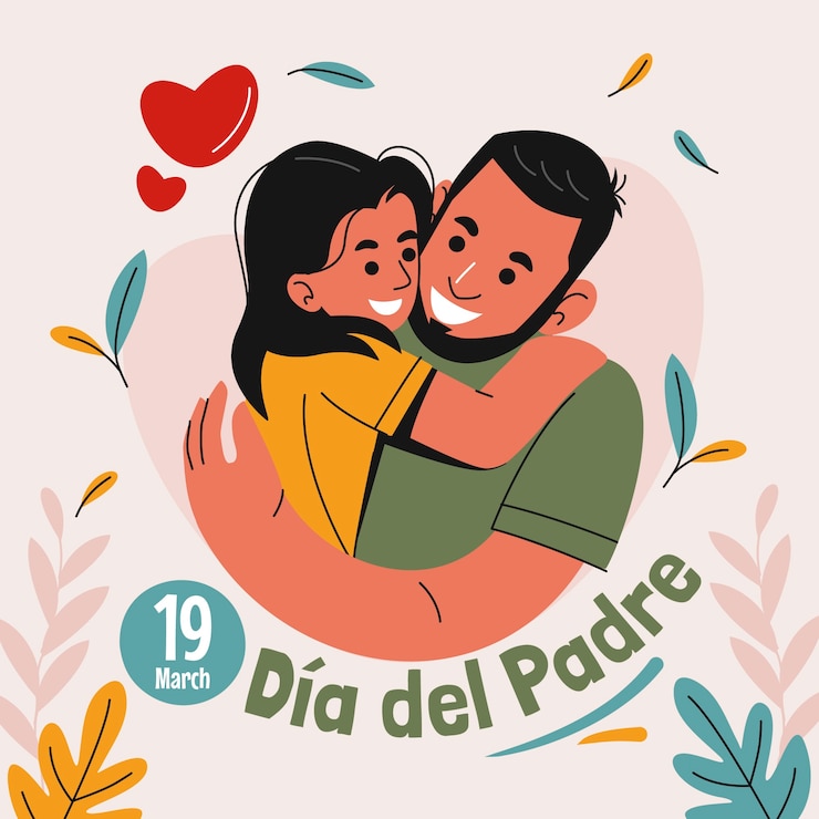 Vetor grátis ilustração plana para a celebração do dia del padre