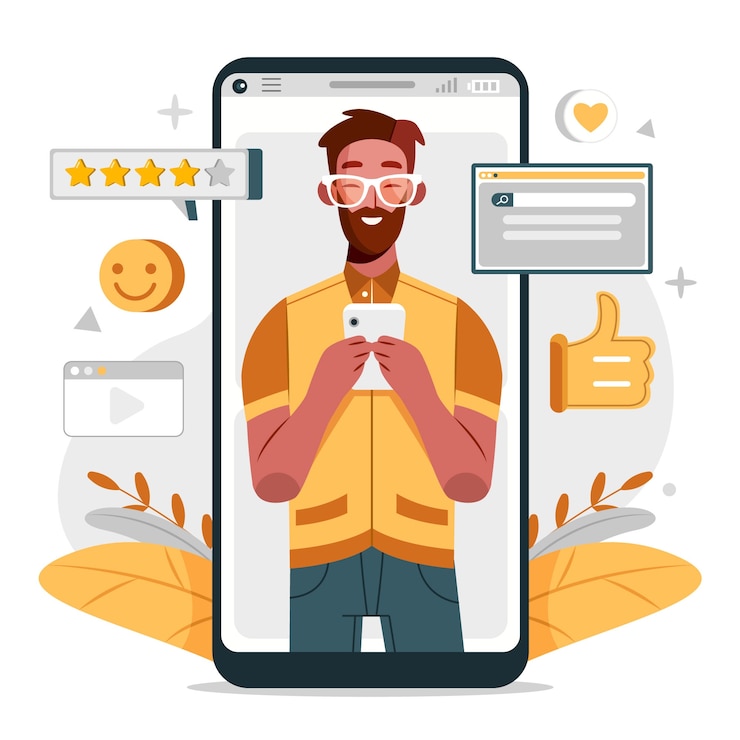 Vetor grátis ilustração plana para celebração do dia de mídia social