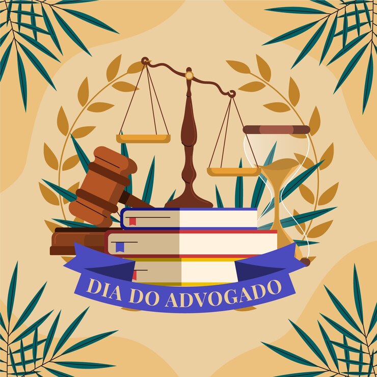 Vetor grátis ilustração plana para celebração do dia do advogado brasileiro