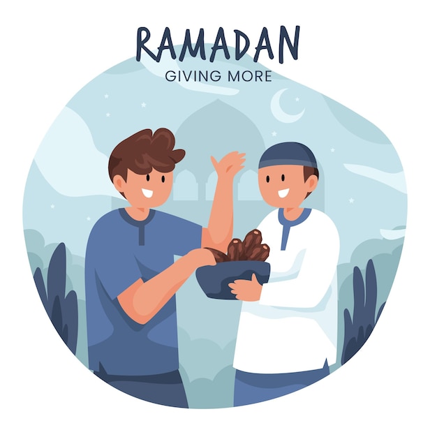 Ilustração plana ramadan