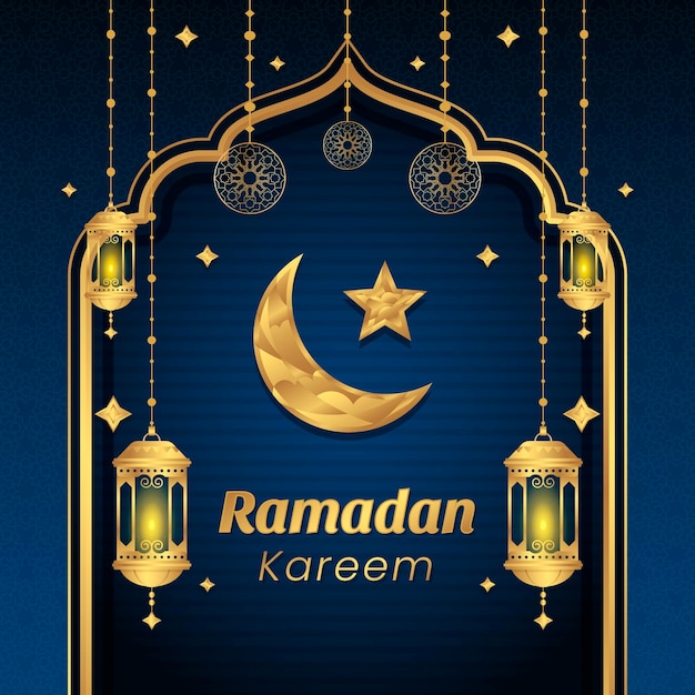 Ilustração plana ramadan