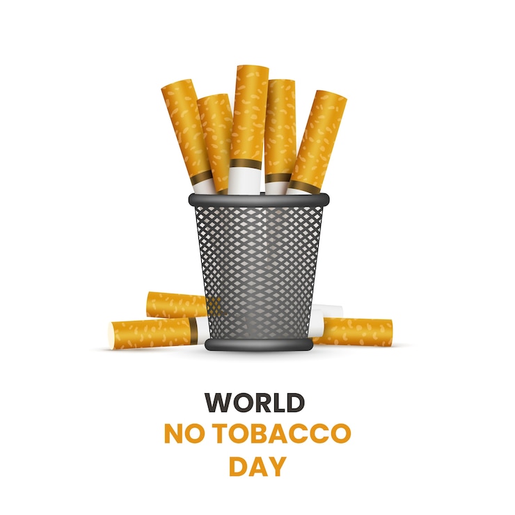 Vetor grátis ilustração realista do dia sem tabaco