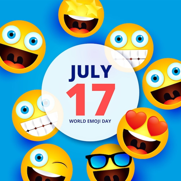 Ilustração realista do emoji dia do mundo 3D