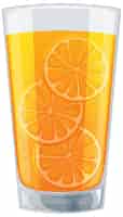 Vetor grátis ilustração refrescante de suco de laranja de citrinos