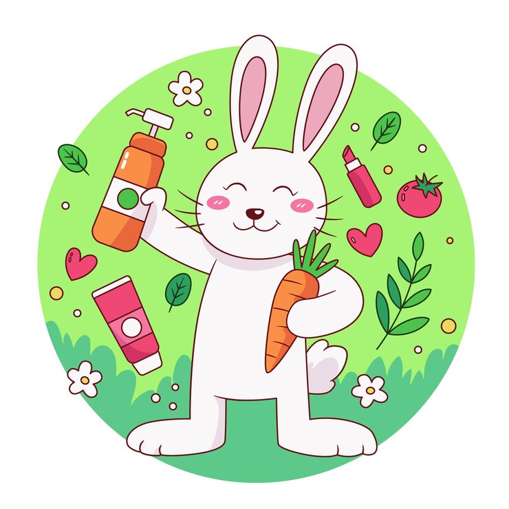 Vetor grátis ilustração vegana e livre de crueldade desenhada à mão