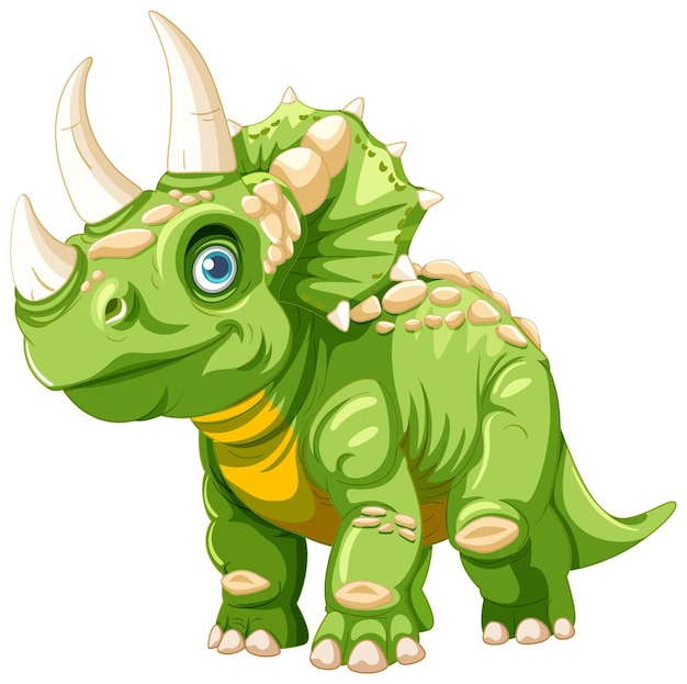 Ilustração verde bonito do dinossauro