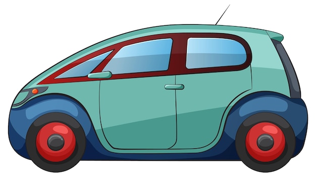 Ilustração vetorial colorida de carros compactos