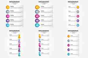 Vetor grátis ilustração vetorial infográficos de 5 etapas conjunto de design plano para folheto publicitário e revista pacote de 1776