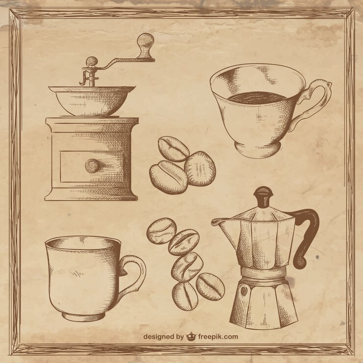 Vetor grátis ilustrações de café
