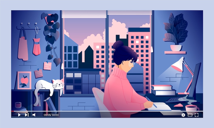 Vetor grátis ilustrações de gradiente lo-fi