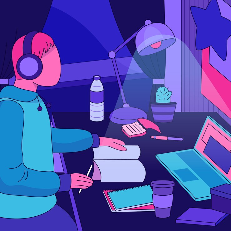 Vetor grátis ilustrações lo-fi desenhadas à mão