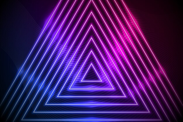 Imagens animadas abstratas neon lines