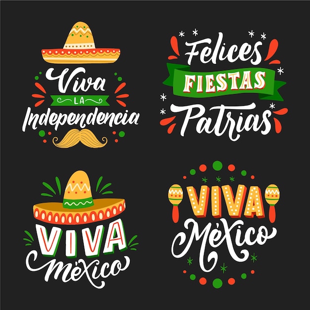 Independência do méxico letras distintivos