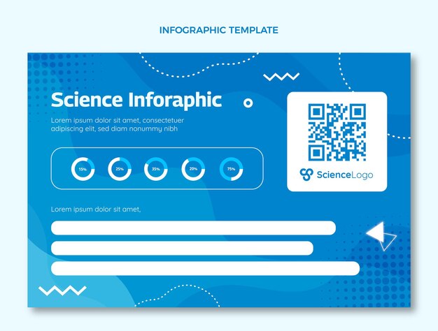 Vetor grátis infográfico de ciência de design plano