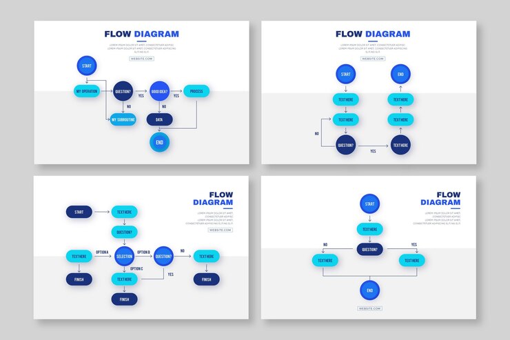Vetor grátis infográfico de diagrama de fluxo