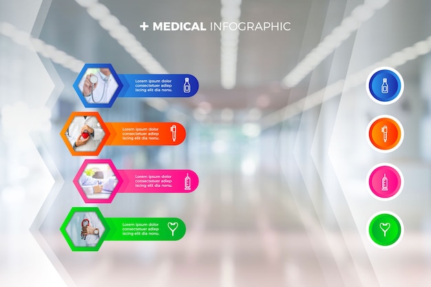 Infográfico médico com foto