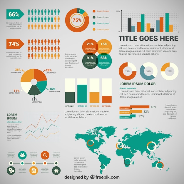 infográfico negócio colorido
