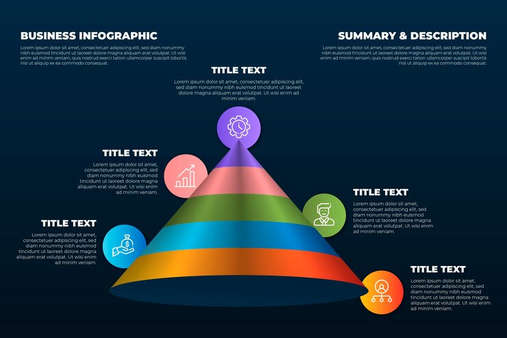 Vetor grátis infográficos de gradiente de negócios