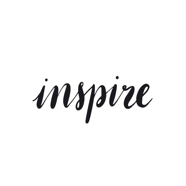 Inspirar o vetor de estilo de tipografia de palavra
